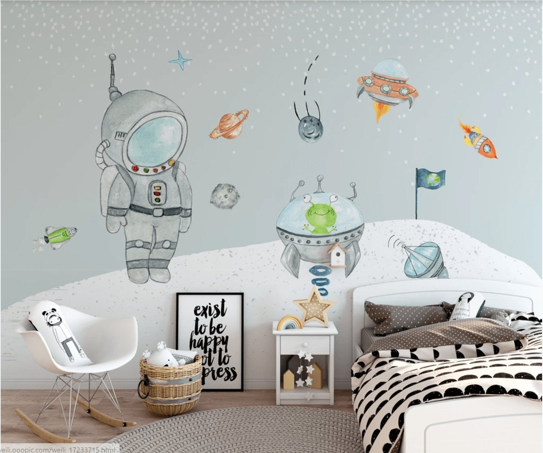 Applique murale chambre enfant espace • Livraison offerte – Mon Applique