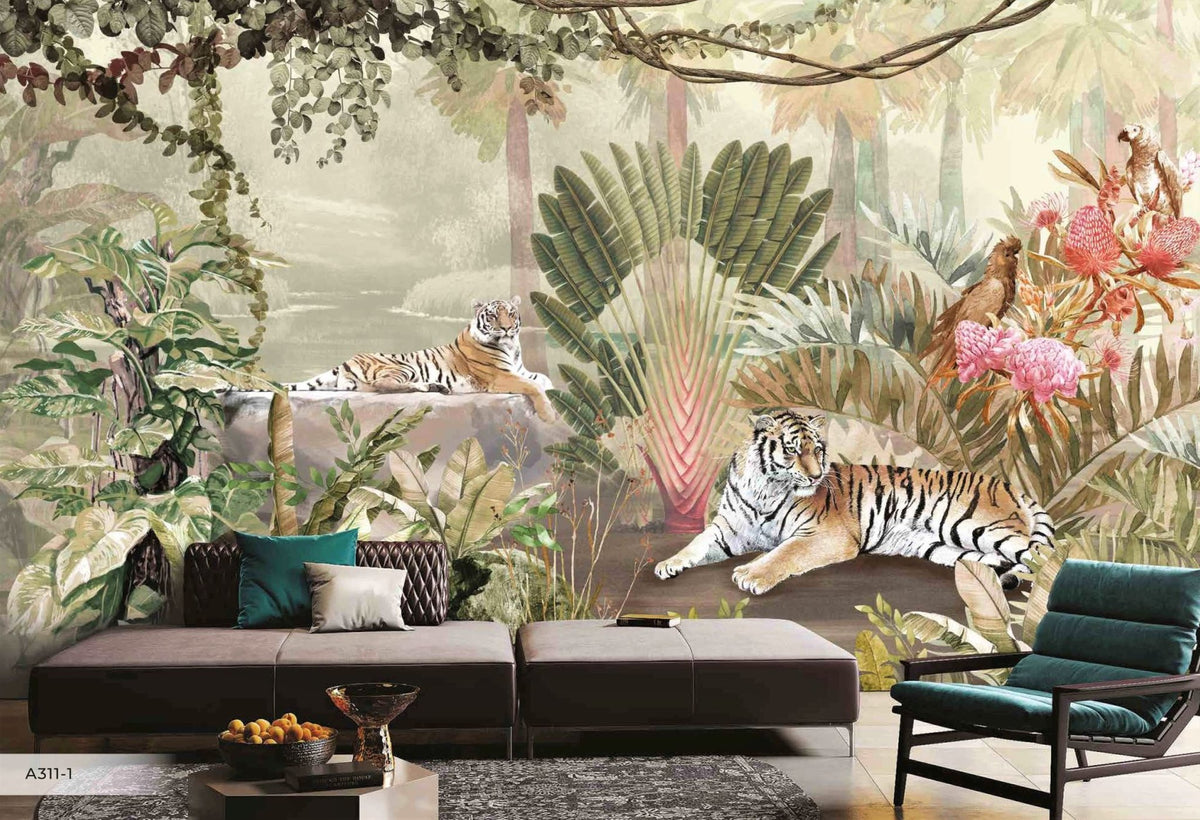 Papier peint Jungle & Tiger