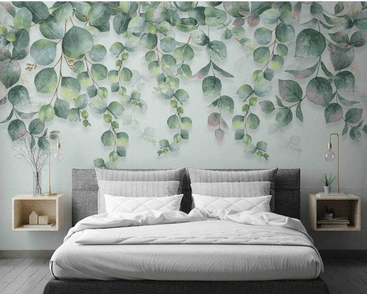 Papier peint nature plante Eucalyptus