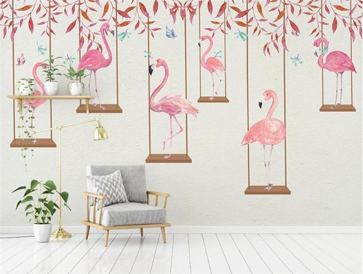 Papier peint Flamingo
