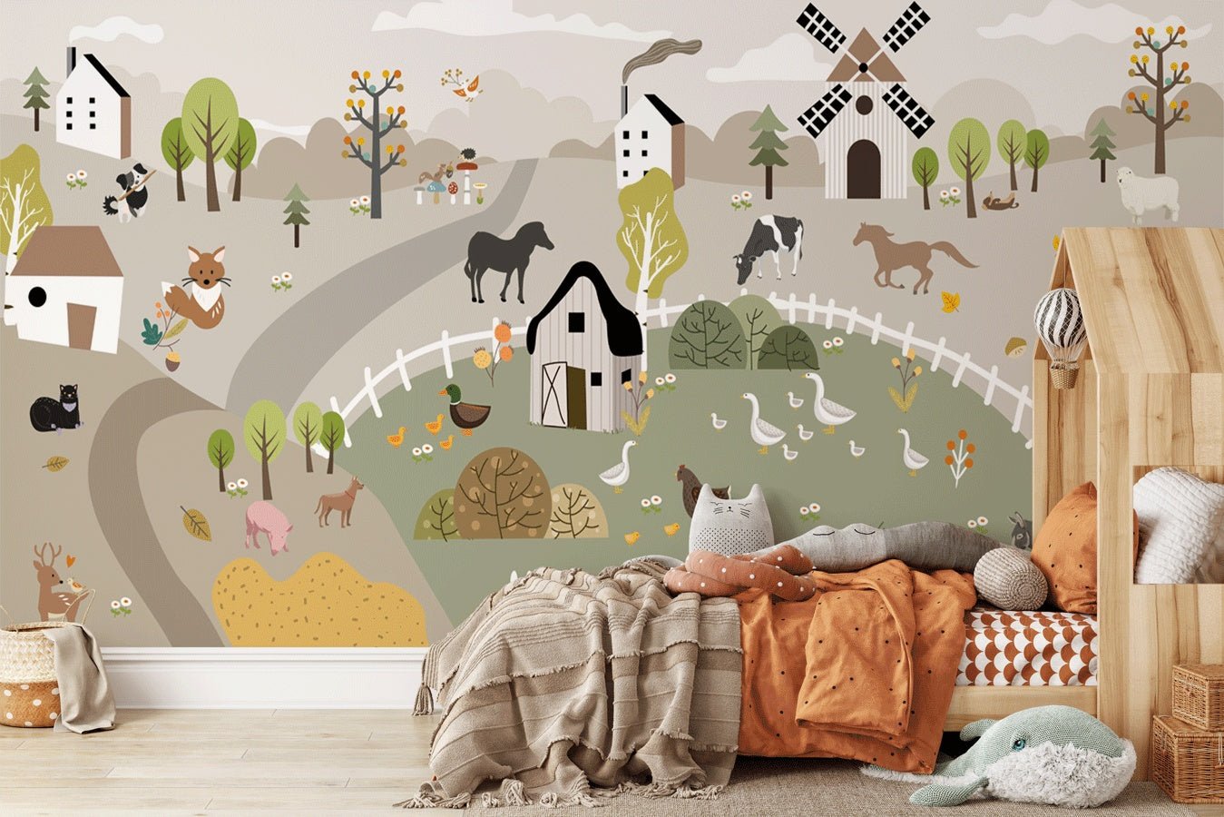papier peint nature et animaux enfants