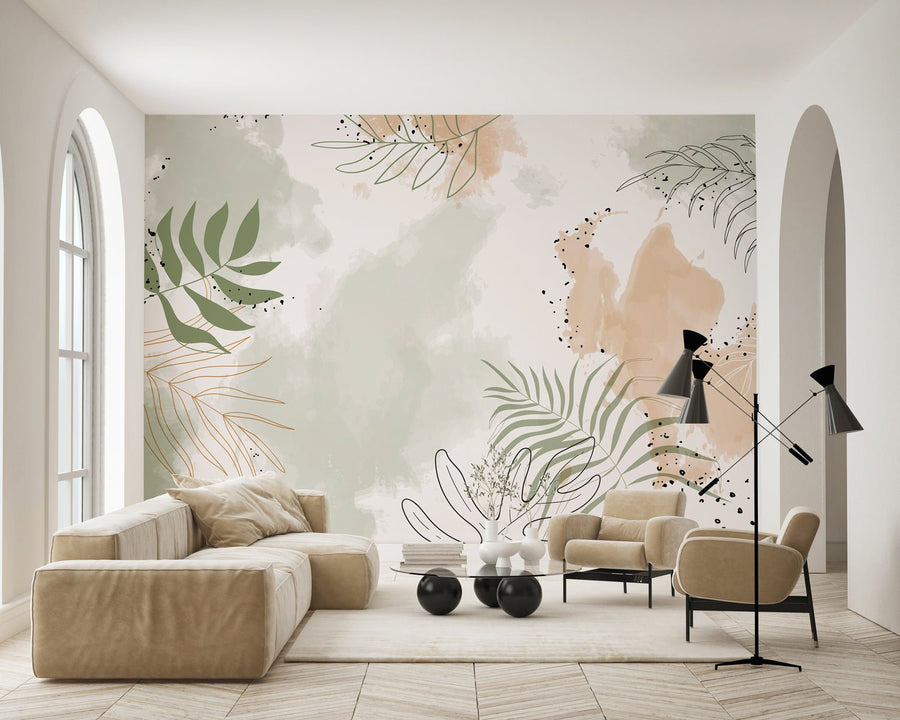 Papier peint Océan Coucher de soleil - Muralconcept