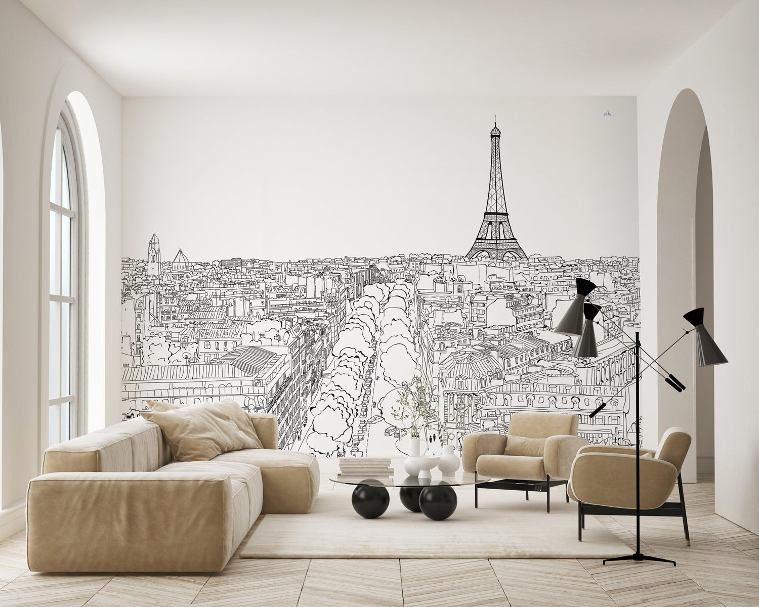 Papier peint panoramique Paris - Muralconcept