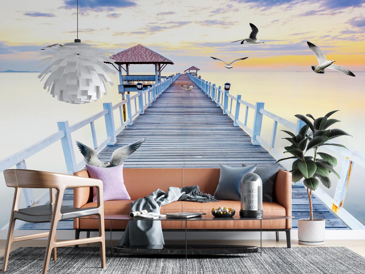 Papier Peint Intissé Foret Nature 300X210 Cm Trompe L Oeil | Déco Papier Peint Intissé Foret Nature 300X210 Cm Trompe L Oeil | Déco