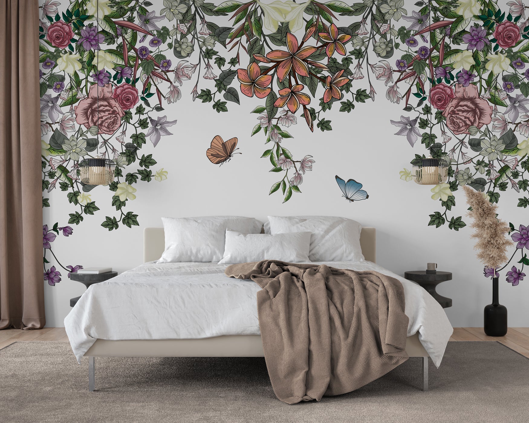 Papier peint intissé floral Nouméa - Muralconcept